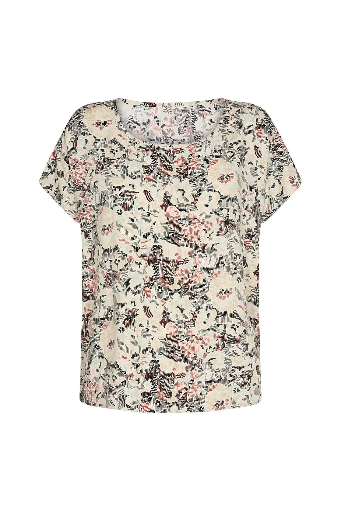 Sammy Printed Blouse - Shadow Green Combi