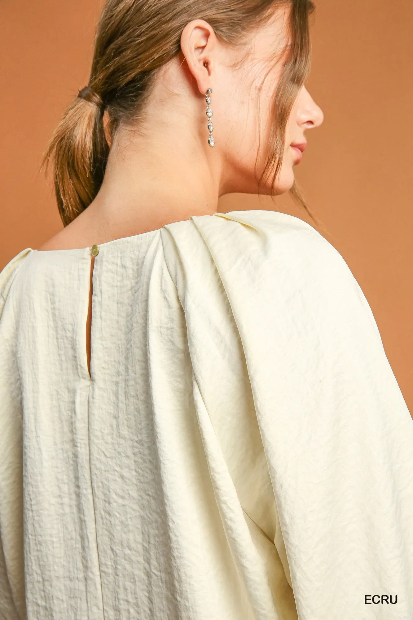 Sarah Pleated Blouse - White