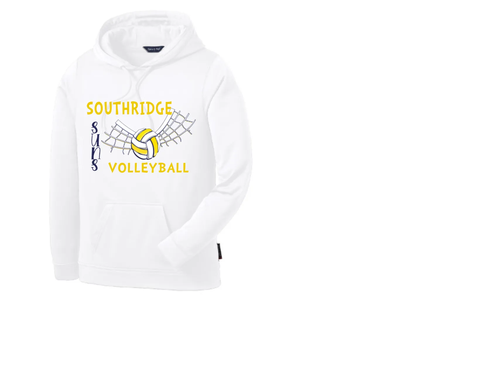 SHS volleyball hoodie- white