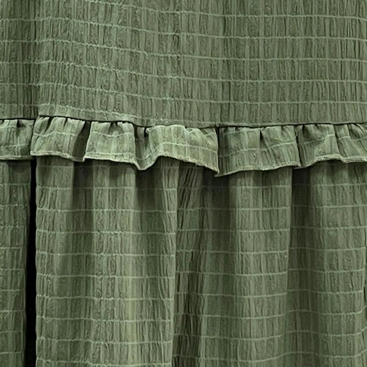 Skirts for Women Casual High Waist Drawstring Elastic Trendy Pleated A-Line Flared Loose Solid Long Skirts for Vacation