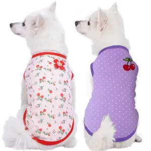 Spring Hope Dog T-Shirts, 2 Pack for Stylish Pets