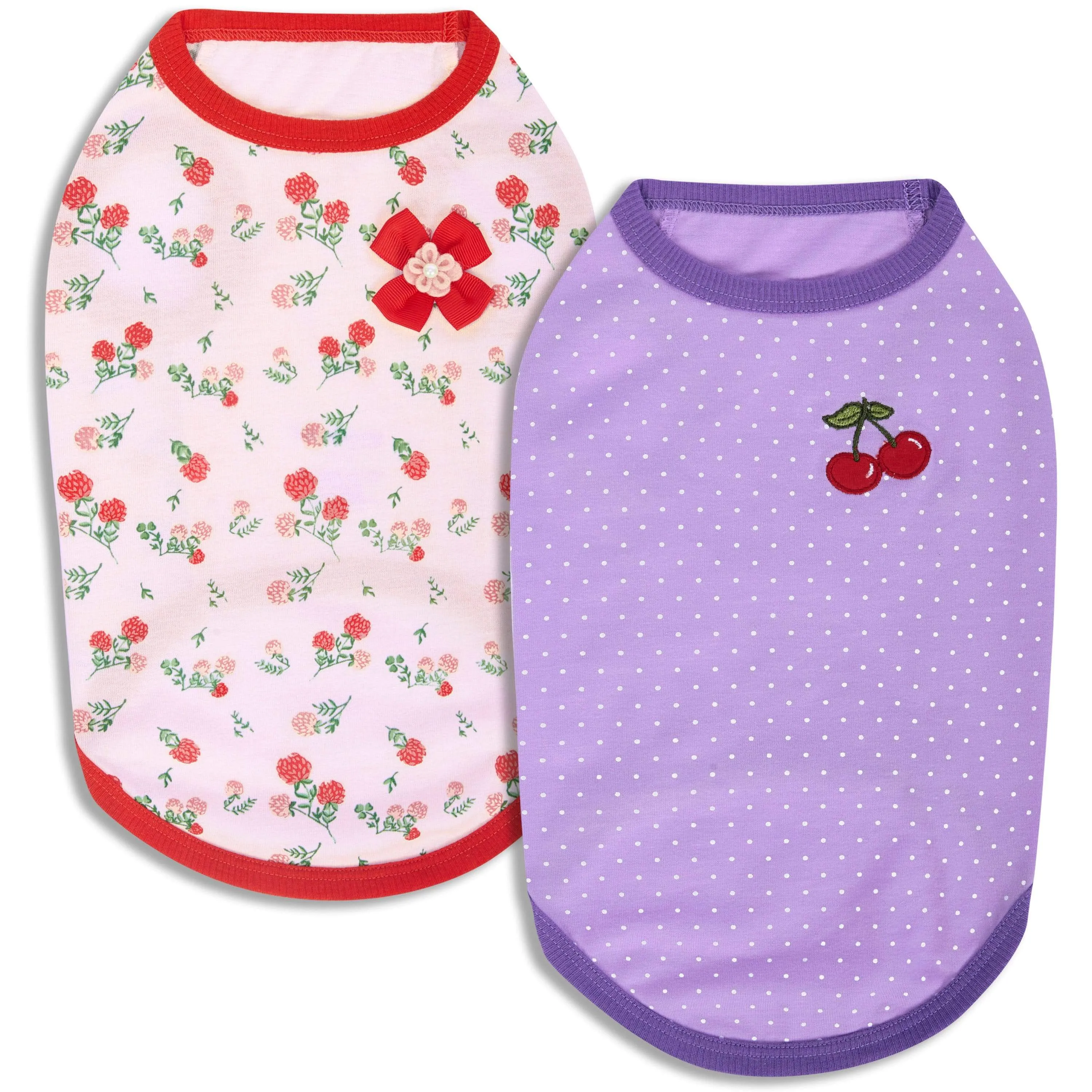 Spring Hope Dog T-Shirts, 2 Pack for Stylish Pets