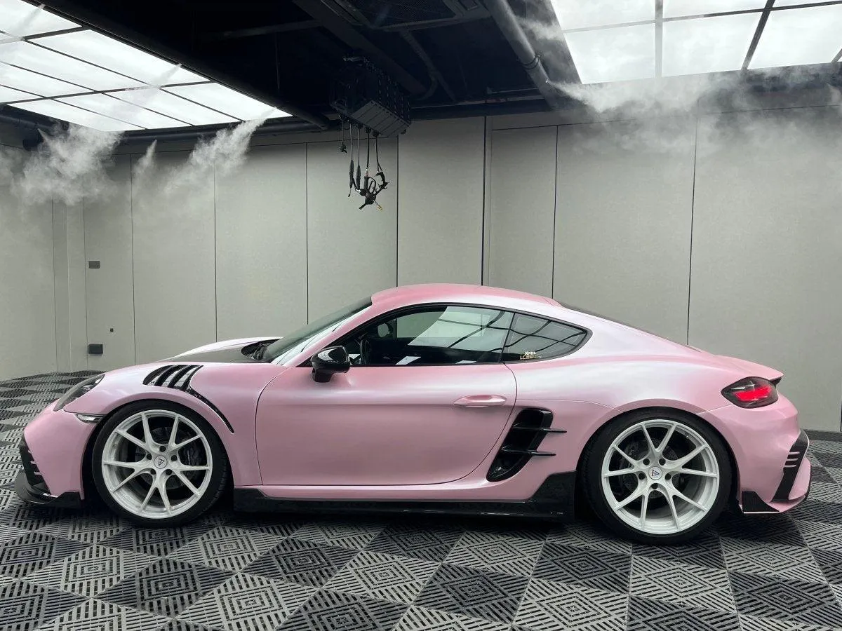 TAKD Carbon Side Skirts for Porsche 718 Cayman / Boxster / GTS / GT4 / Spyder Carbon Fiber
