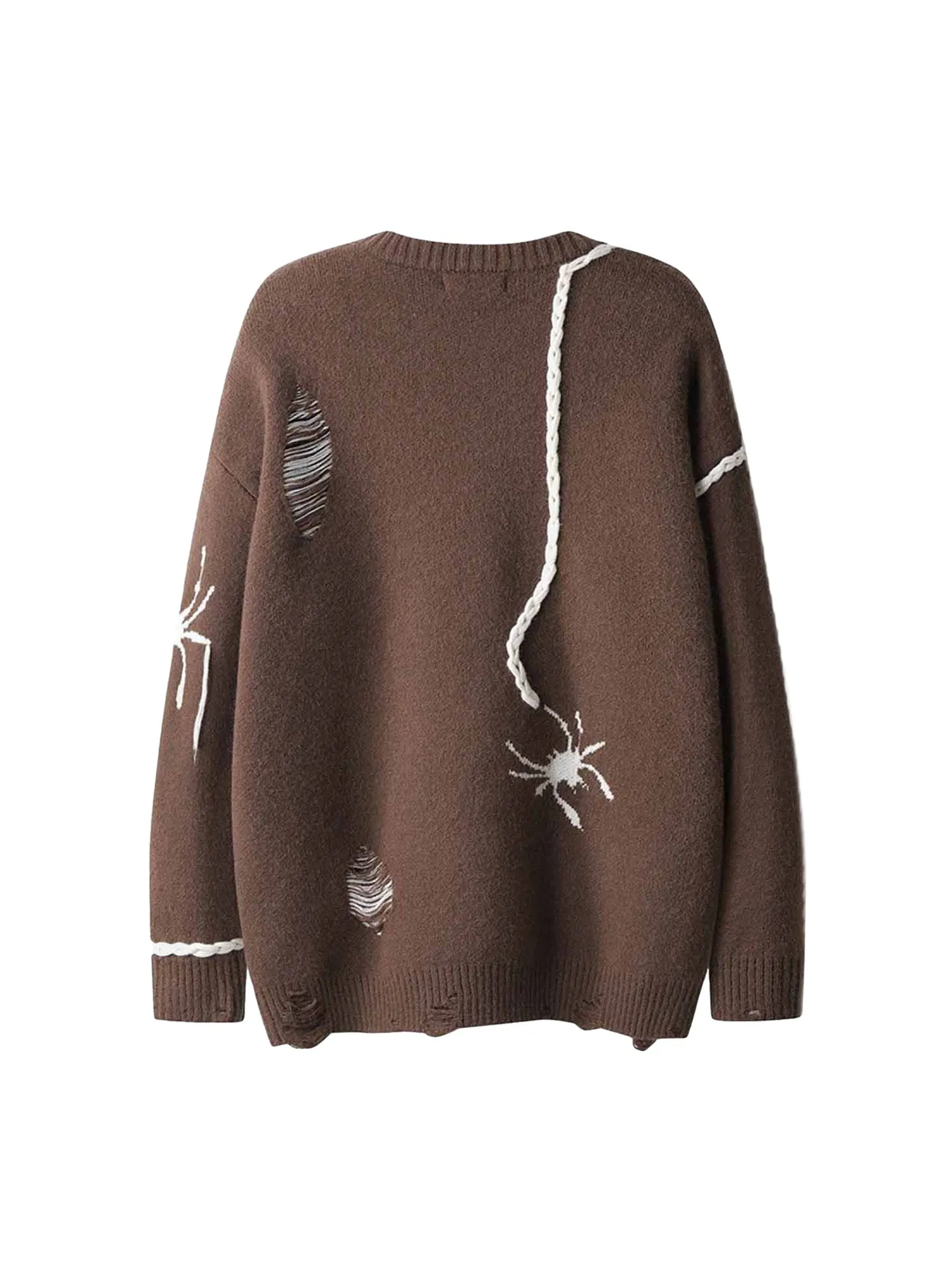 Thesupermade Spider Crew Loose Neck Sweater