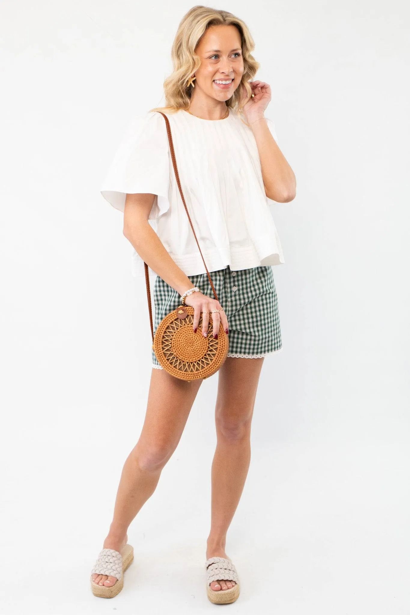 This Moment Ivory Pleated Blouse
