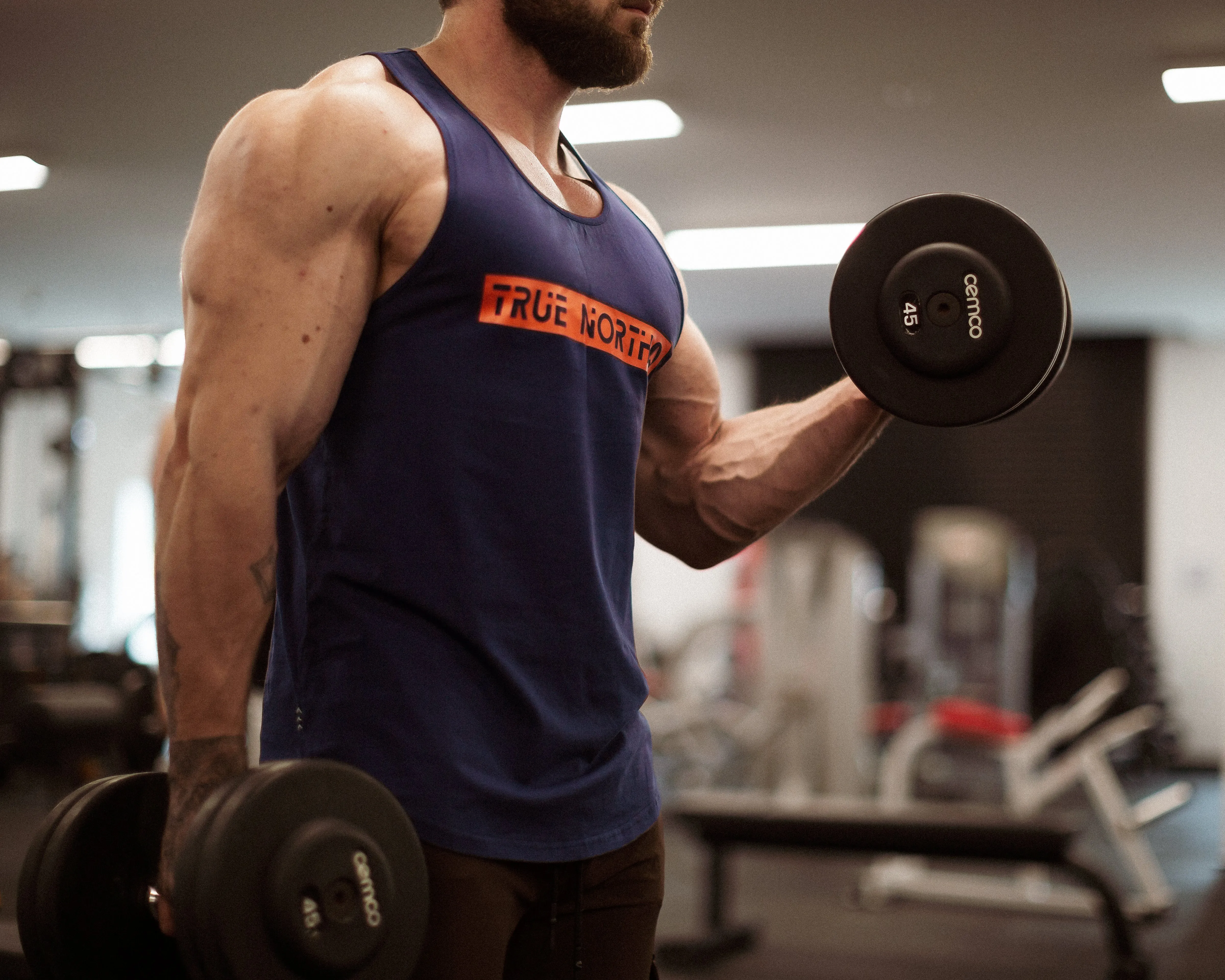 TN Power Box Tank - Navy Blue/Orange