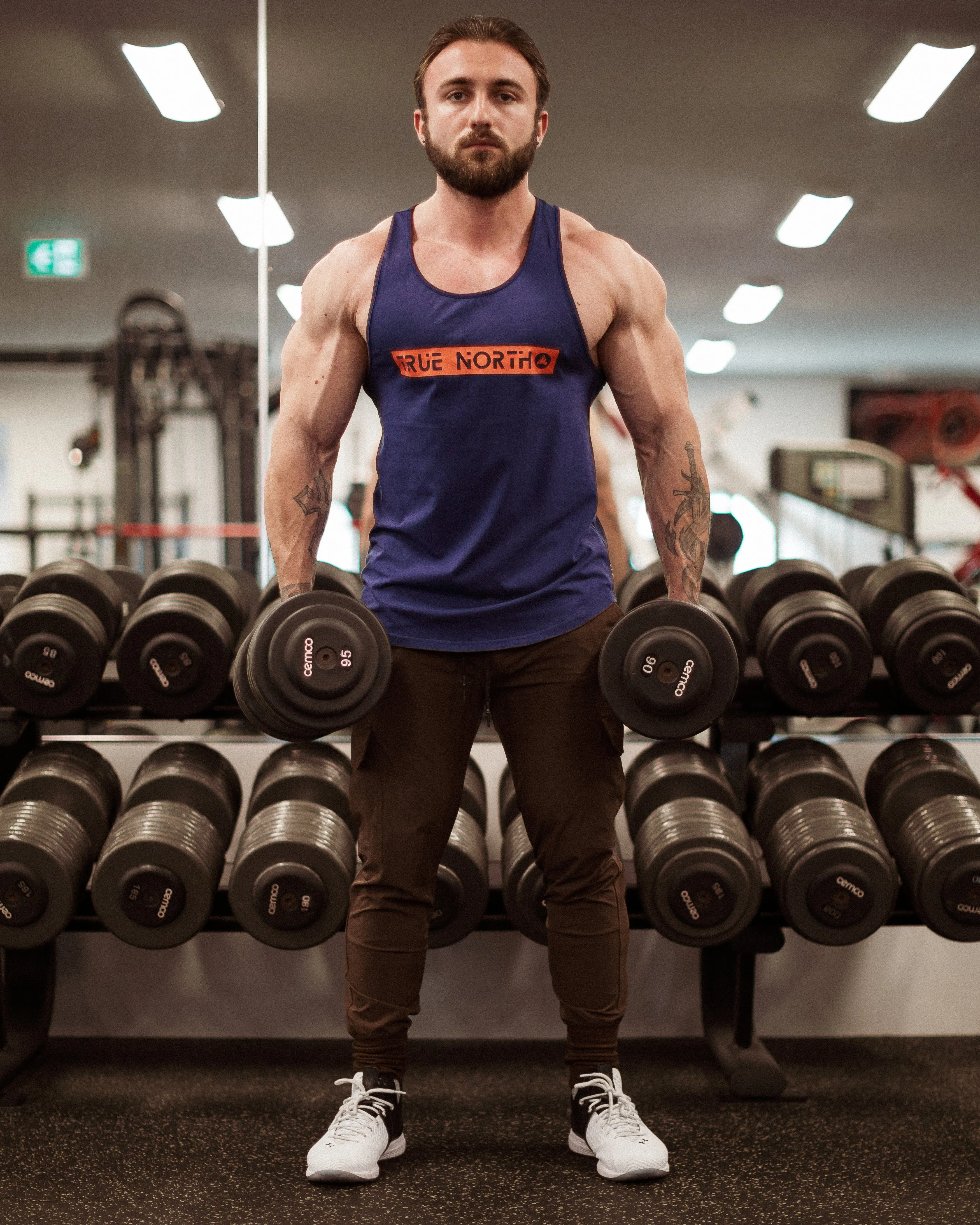 TN Power Box Tank - Navy Blue/Orange