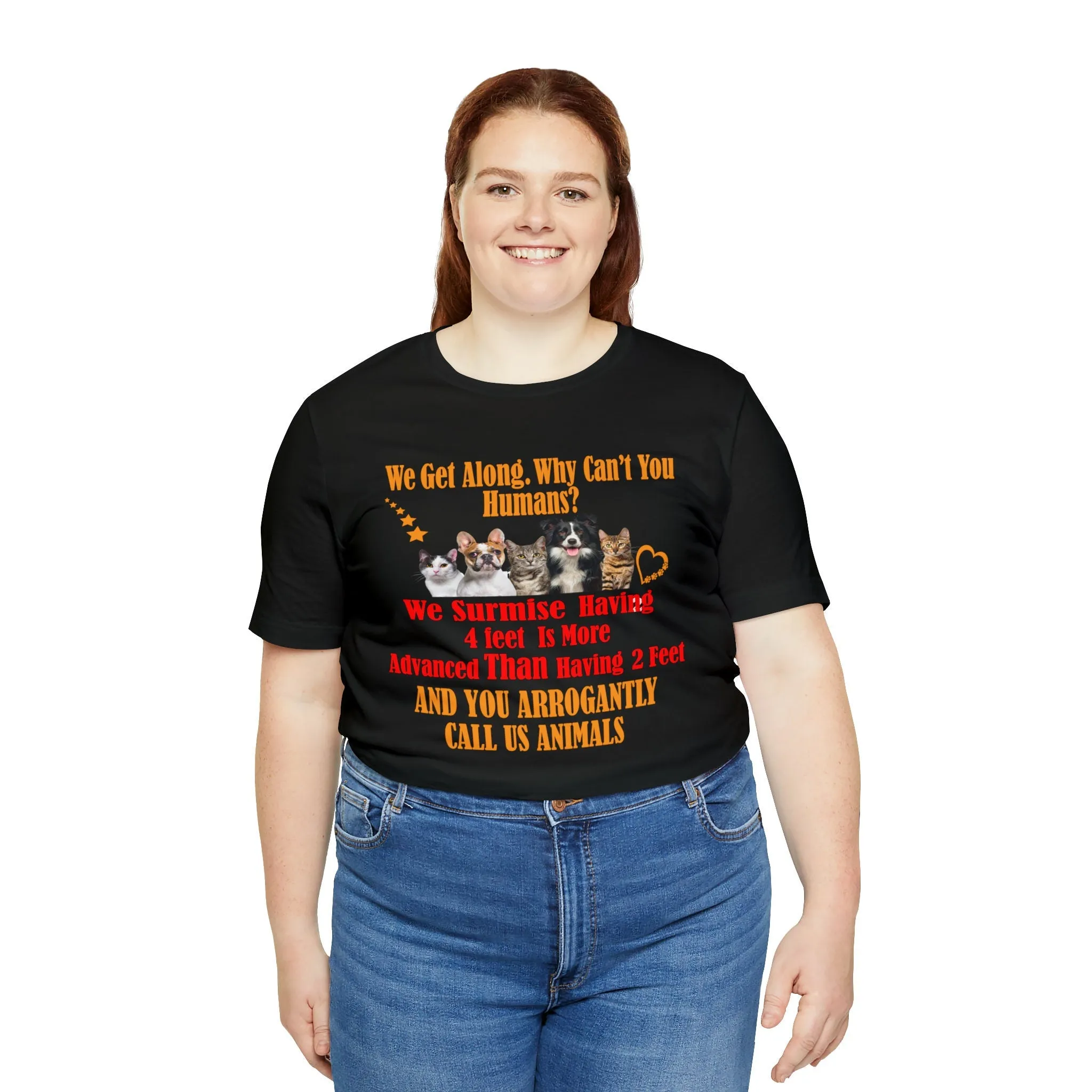 Togetherness T-shirt We Get along Why Can't You | M23 T-shirt designs funny graphics women clothing