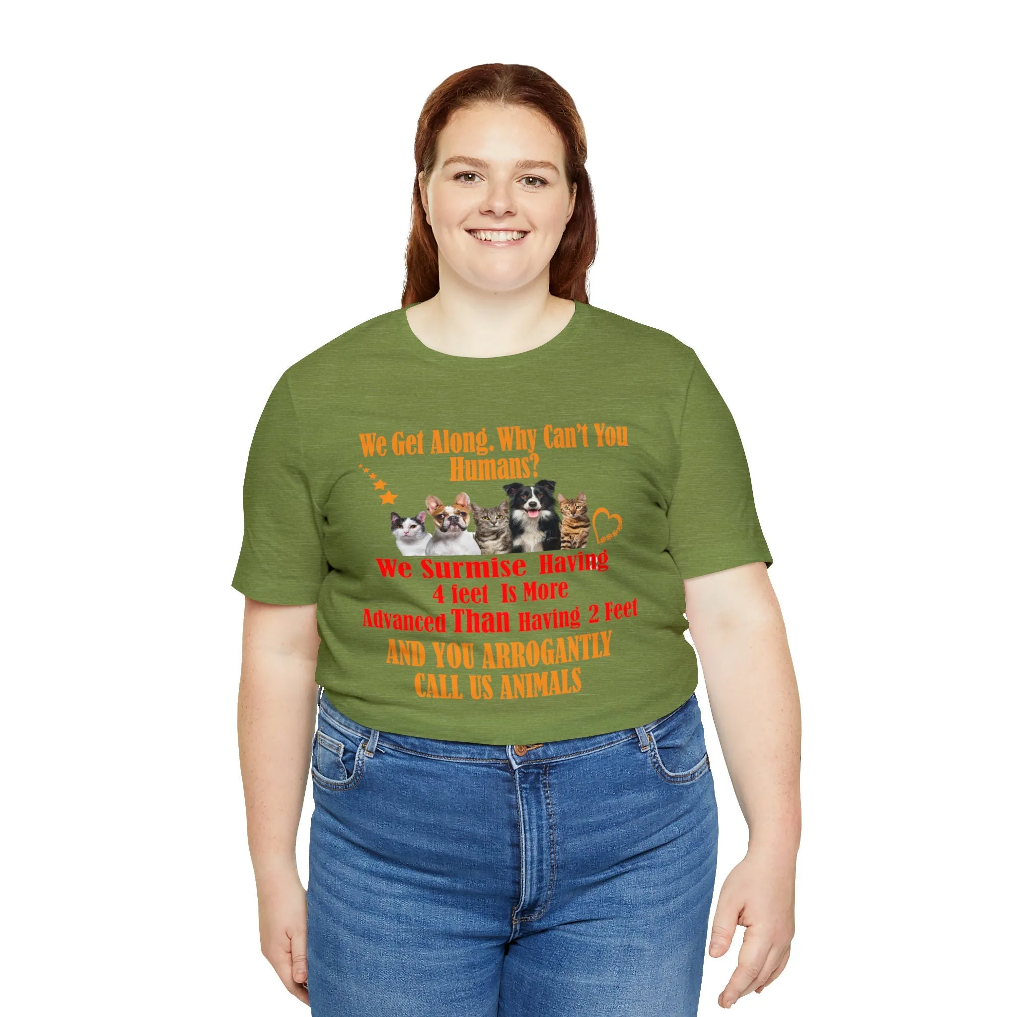 Togetherness T-shirt We Get along Why Can't You | M23 T-shirt designs funny graphics women clothing