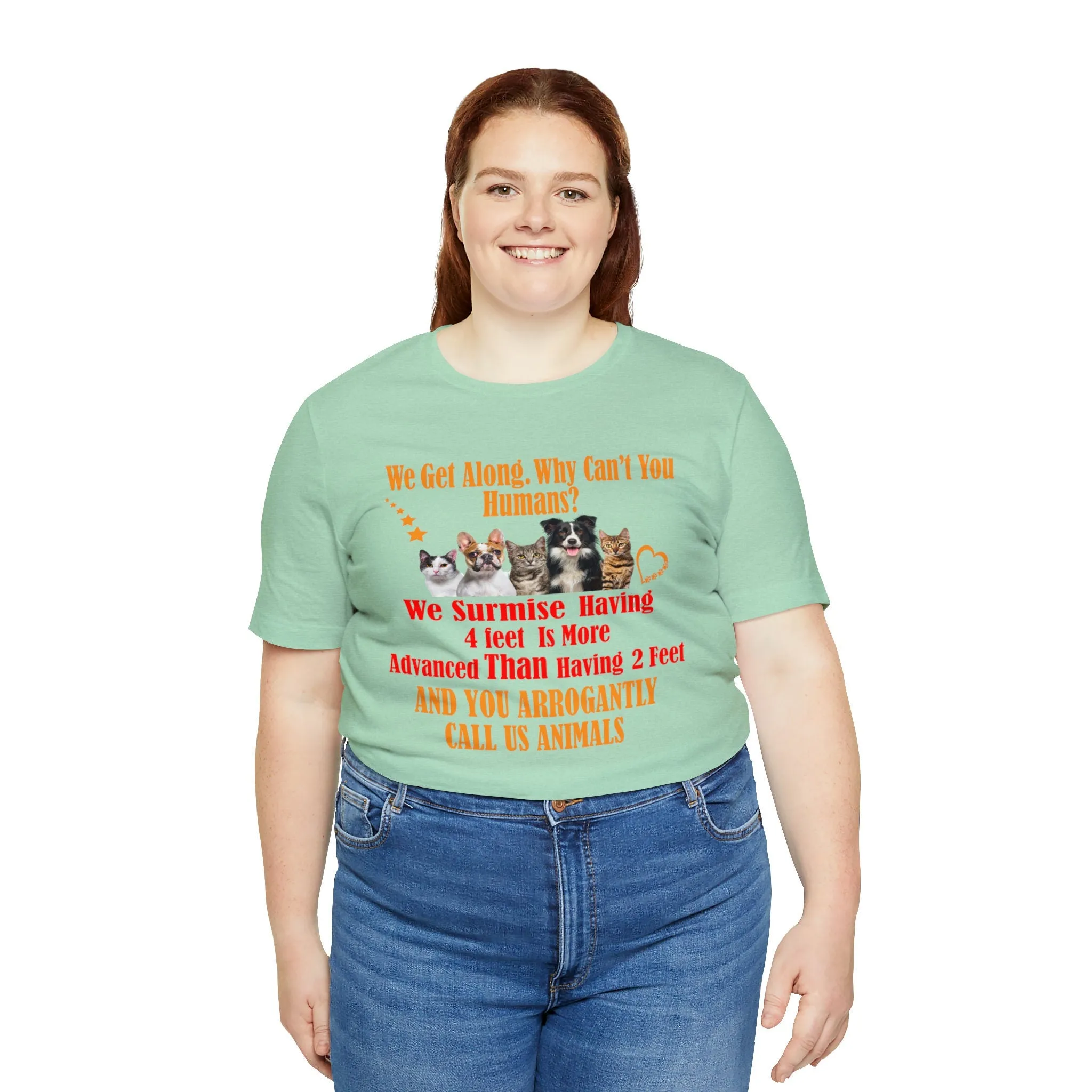 Togetherness T-shirt We Get along Why Can't You | M23 T-shirt designs funny graphics women clothing