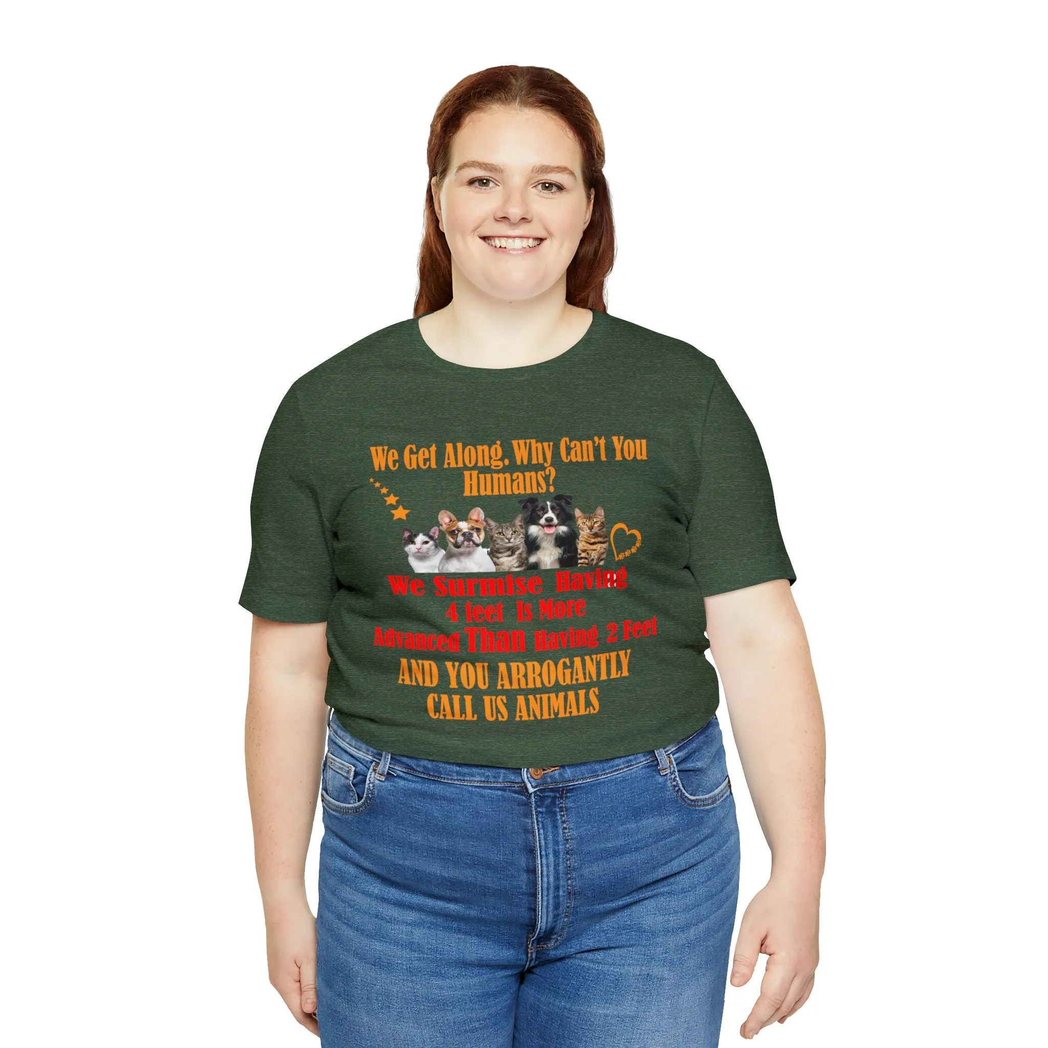 Togetherness T-shirt We Get along Why Can't You | M23 T-shirt designs funny graphics women clothing
