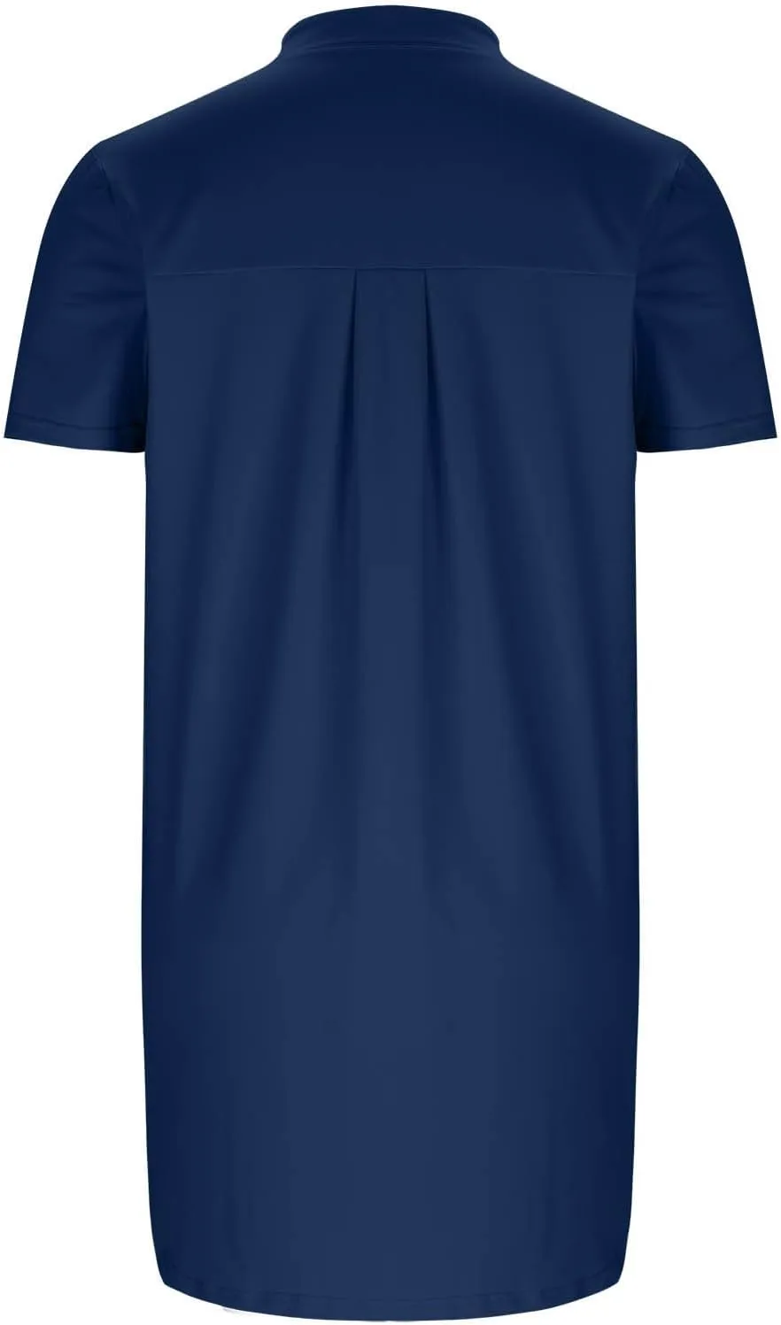 Tunic Dress for Women Button Down V Neck Short Sleeve Dresses Lounge Classic Pure T-Shirts Dress Outfits