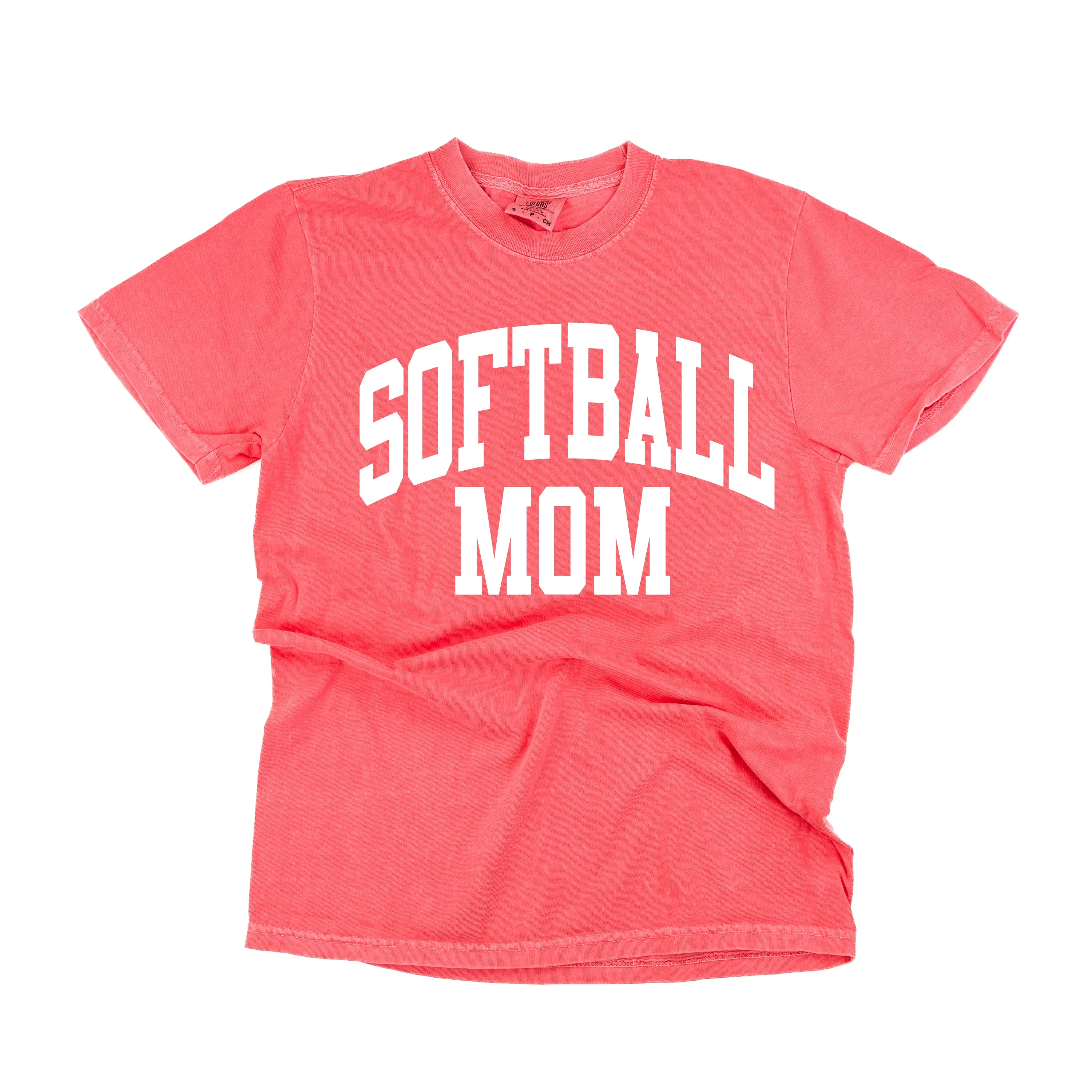 Varsity Style - SOFTBALL MOM - SHORT SLEEVE COMFORT COLORS TEE