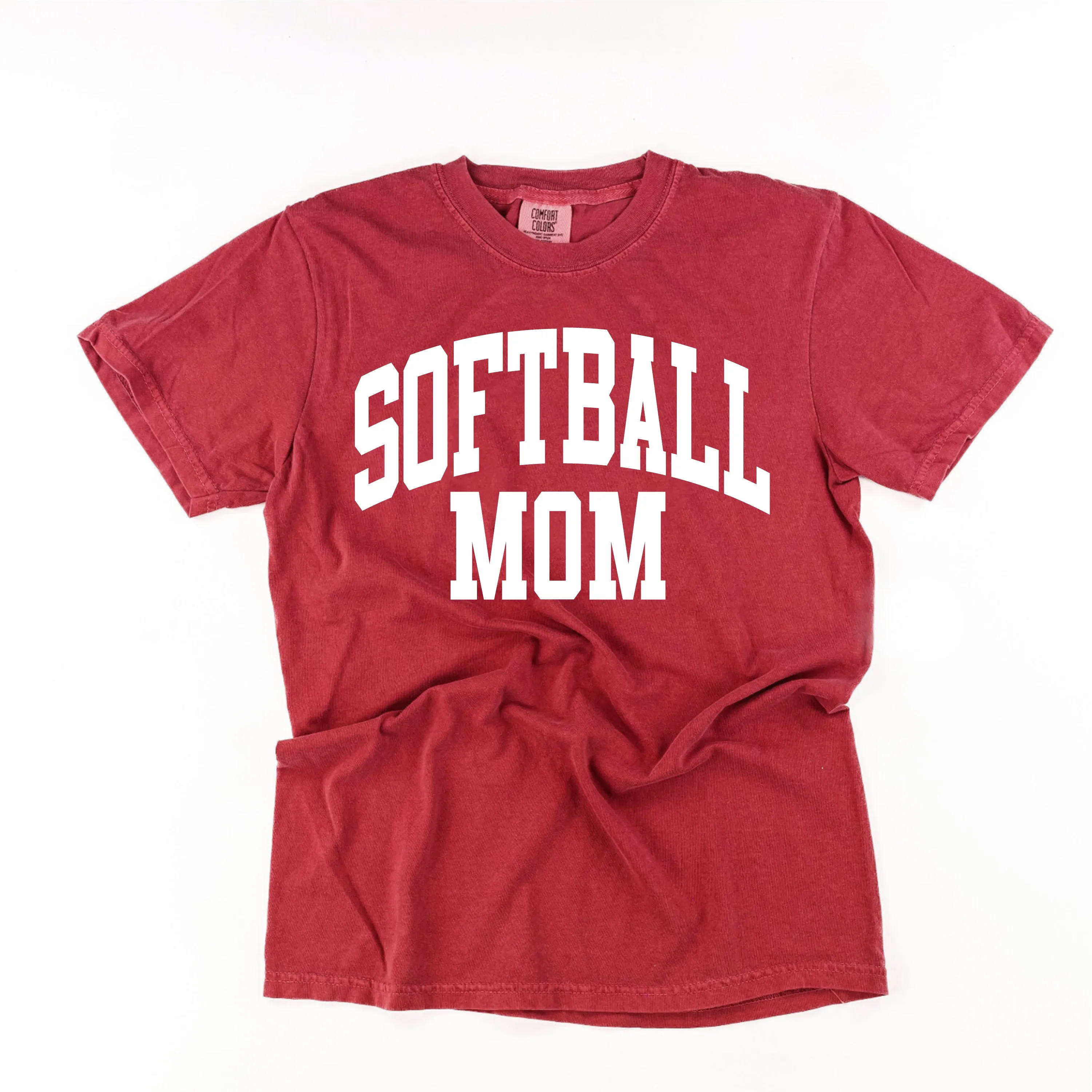 Varsity Style - SOFTBALL MOM - SHORT SLEEVE COMFORT COLORS TEE