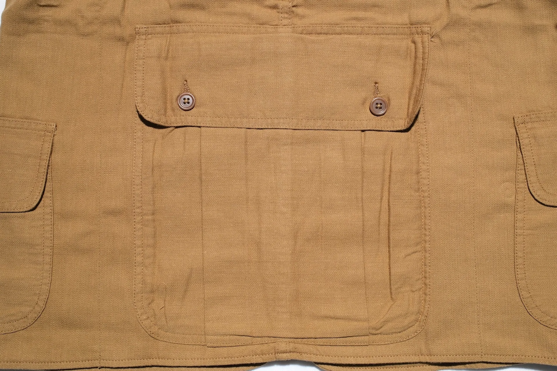 Warehouse Co Lightweight Selvage Dobby Fishing Vest (Brown)