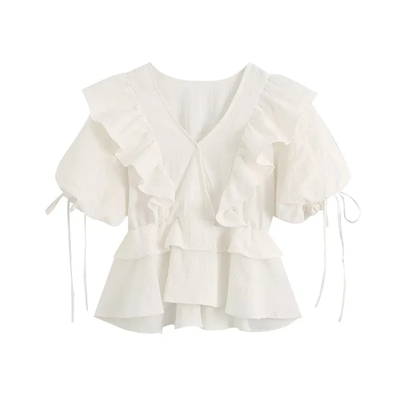 Women 2020 Sweet Fashion Ruffled