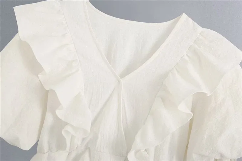 Women 2020 Sweet Fashion Ruffled