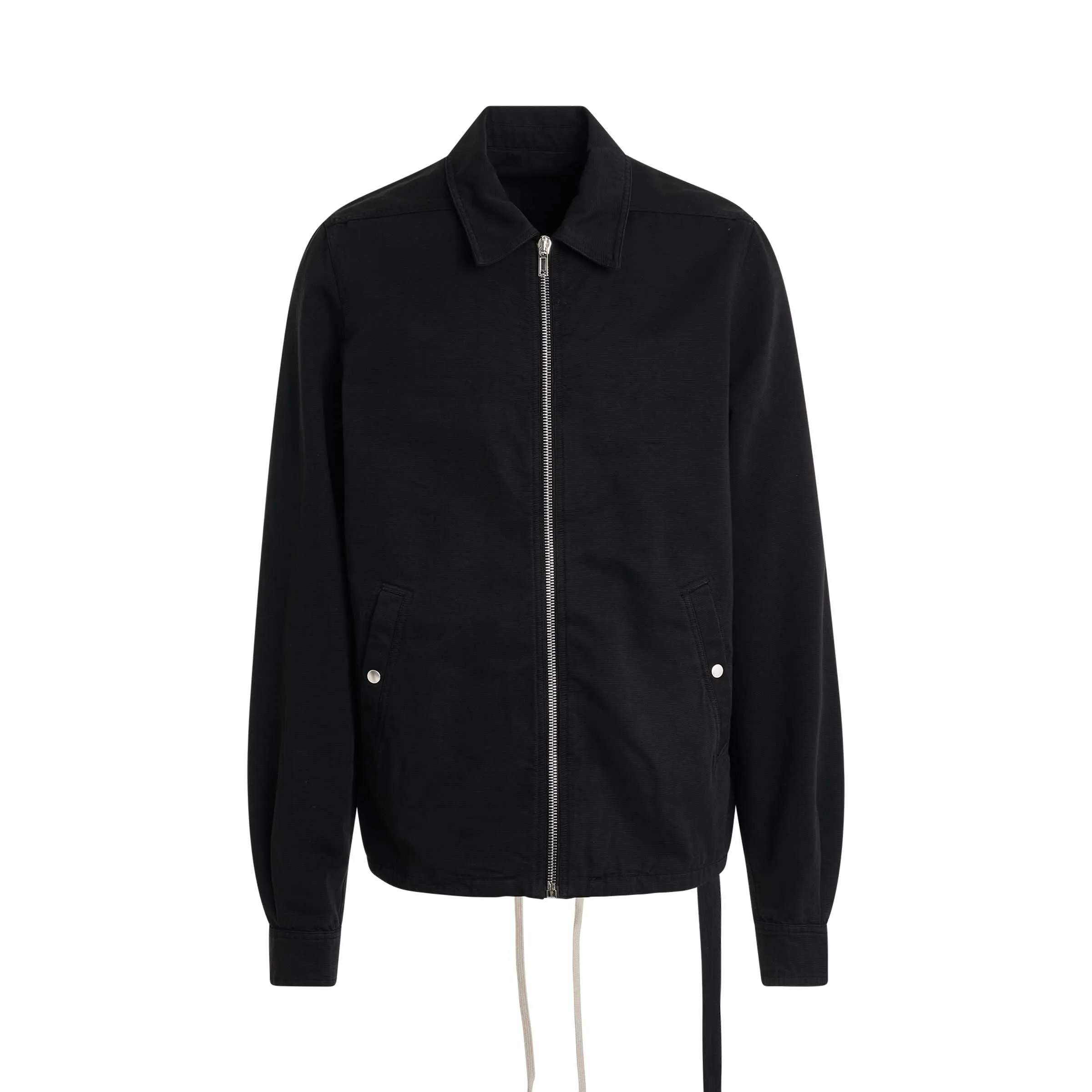 Zipfront Jacket in Black
