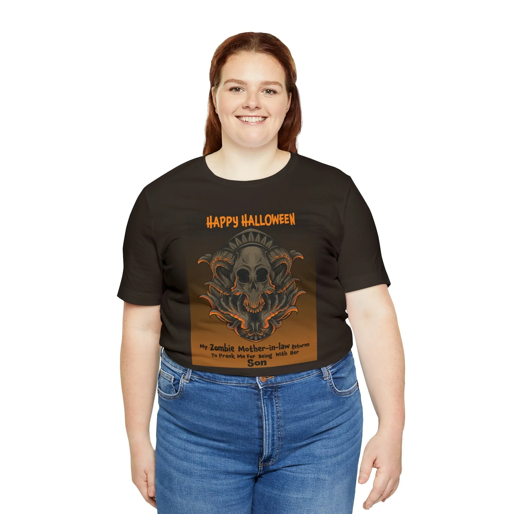 Zombie Mother-in-law T-shirt | m23teeshirts | Mother-in-law Prank | Halloween T-shirt | Happy Halloween Party clothe
