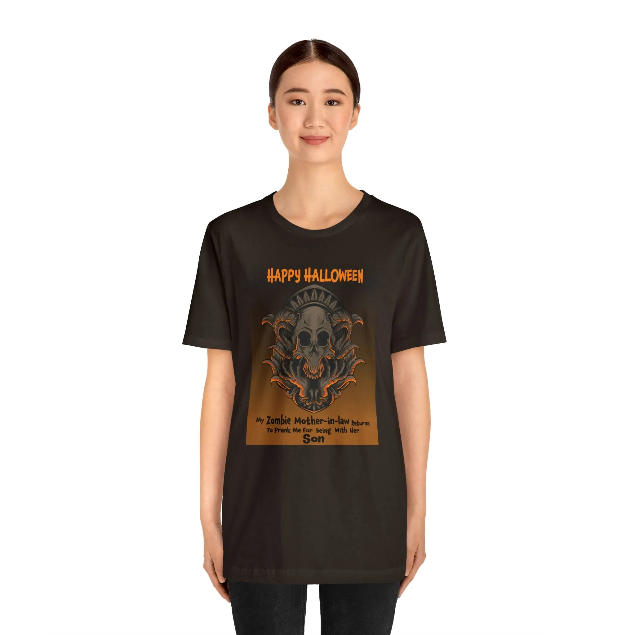 Zombie Mother-in-law T-shirt | m23teeshirts | Mother-in-law Prank | Halloween T-shirt | Happy Halloween Party clothe
