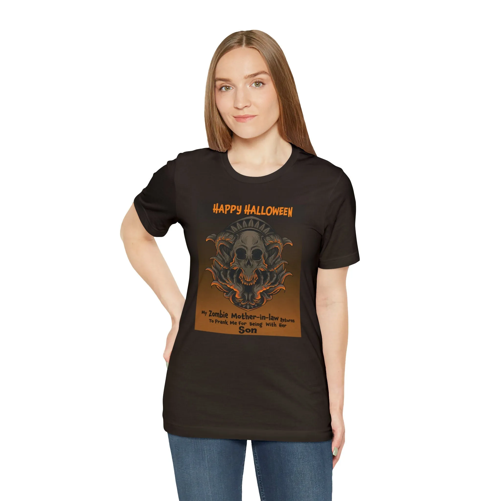 Zombie Mother-in-law T-shirt | m23teeshirts | Mother-in-law Prank | Halloween T-shirt | Happy Halloween Party clothe